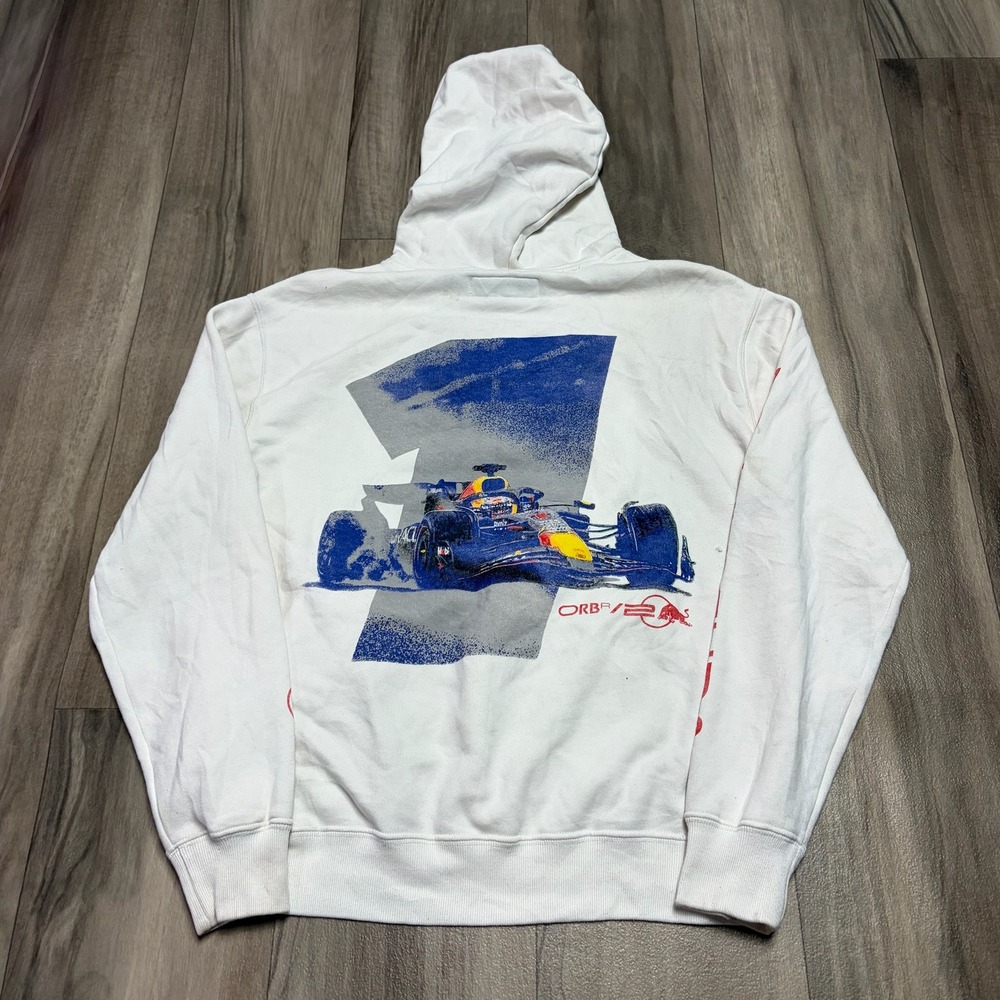 Hollister Oracle Red Bull Racing Max Verstappen MV1 Graphic Hoodie White Small